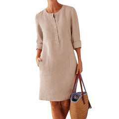 Women’s Clothing Dress – Streetwear Ethnic Style Long Sleeve Dress
