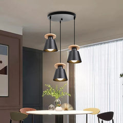Modern LED Chandelier Ceiling Light – European Retro Iron Pendant Lamp for Dining Room, Bedroom & Living Room