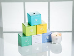 Mini Pear Ginger Scented Candle with Spice & Amber Notes by Aromabotanical