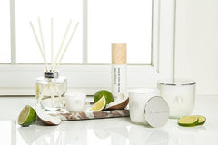 Coconut Lime Reed Diffuser with Tropical Citrus Scent by Aromabotanical