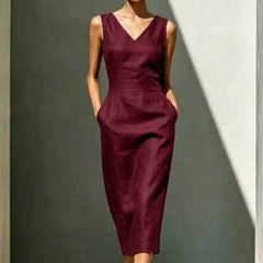 Women's Fashion Solid Color Dress – Elegant Casual Everyday Dress