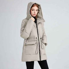 Women's Versatile Hooded Cotton-Padded Jacket