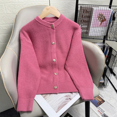 Women’s Slim-Fit Fashion Sweater – Stylish Short Casual Knit Top for Fall & Winter