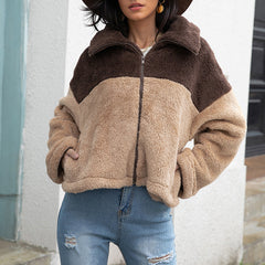 Women's Fall/Winter Color-Block Jacket