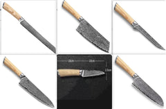 V-Gold 67-Layer Damascus Kitchen Knife – Stainless Steel Chef, Cleaver & Utility Knife