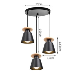 Modern LED Chandelier Ceiling Light – European Retro Iron Pendant Lamp for Dining Room, Bedroom & Living Room