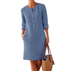 Women’s Clothing Dress – Streetwear Ethnic Style Long Sleeve Dress