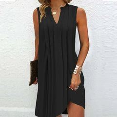 Women's Fashion Multi-Fold Pleated Dress