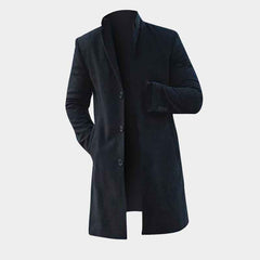 Men's Winter Long Trench Coat