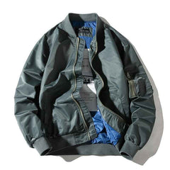 Men's Solid Pilot Bomber Jacket