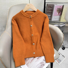 Women’s Slim-Fit Fashion Sweater – Stylish Short Casual Knit Top for Fall & Winter