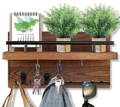 Wall-Mounted Wooden Floating Shelf – 32×18cm Simple Modern Storage & Display Shelf