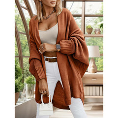 Women’s Long Cardigan Sweater Coat – Solid Color Loose Fit Casual Knit Outerwear