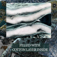 Reversible Cotton Quilt Bedspread Set – Vintage Floral Patchwork 3-Piece All-Season Bedding