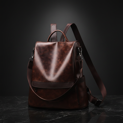 Faux Multi-Pocket Travel Backpack