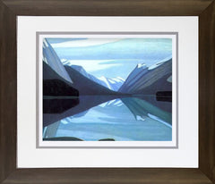 LAWREN HARRIS 'MALIGNE LAKE' GROUP OF SEVEN FRAMED ART PRINT (26" X 24")