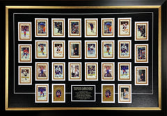 WAYNE GRETZKY THE GREAT ONE CARD DECK DISPLAY – FRAMED HOCKEY CARDS TRIBUTE (31" BY 25")