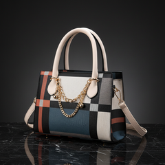Plaid Convertible Tote