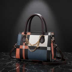 Plaid Convertible Tote